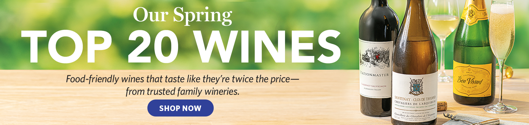 Our Spring Top 20 Wines - Shop Now