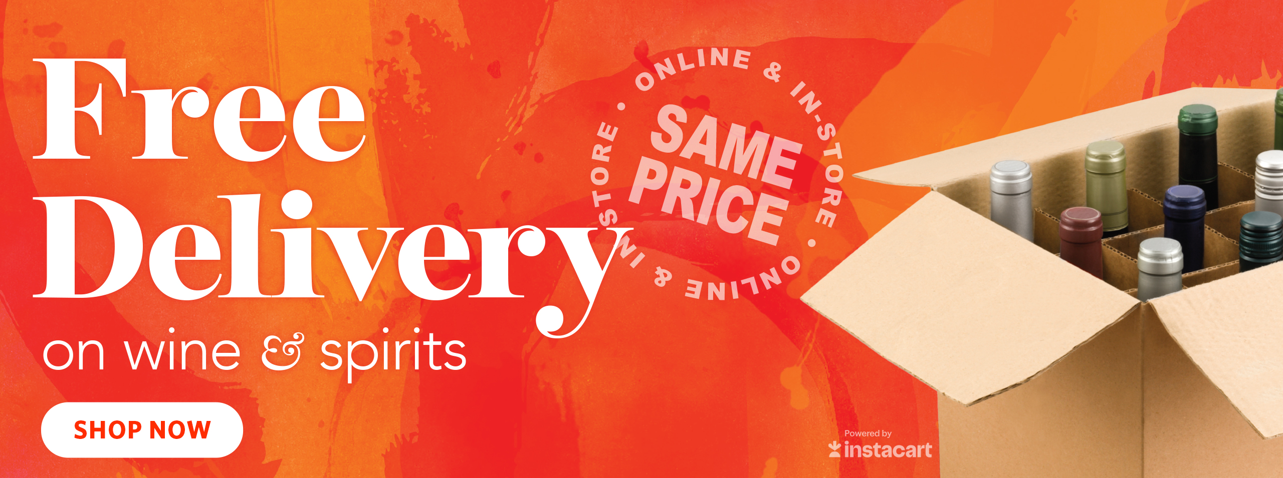 Free Delivery on Wine & Spirits - Same Price Online & In-Store - Shop Now