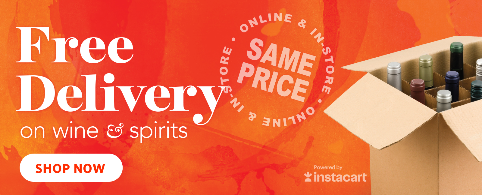 Free Delivery on Wine & Spirits - Same Price Online & In-Store - Shop Now