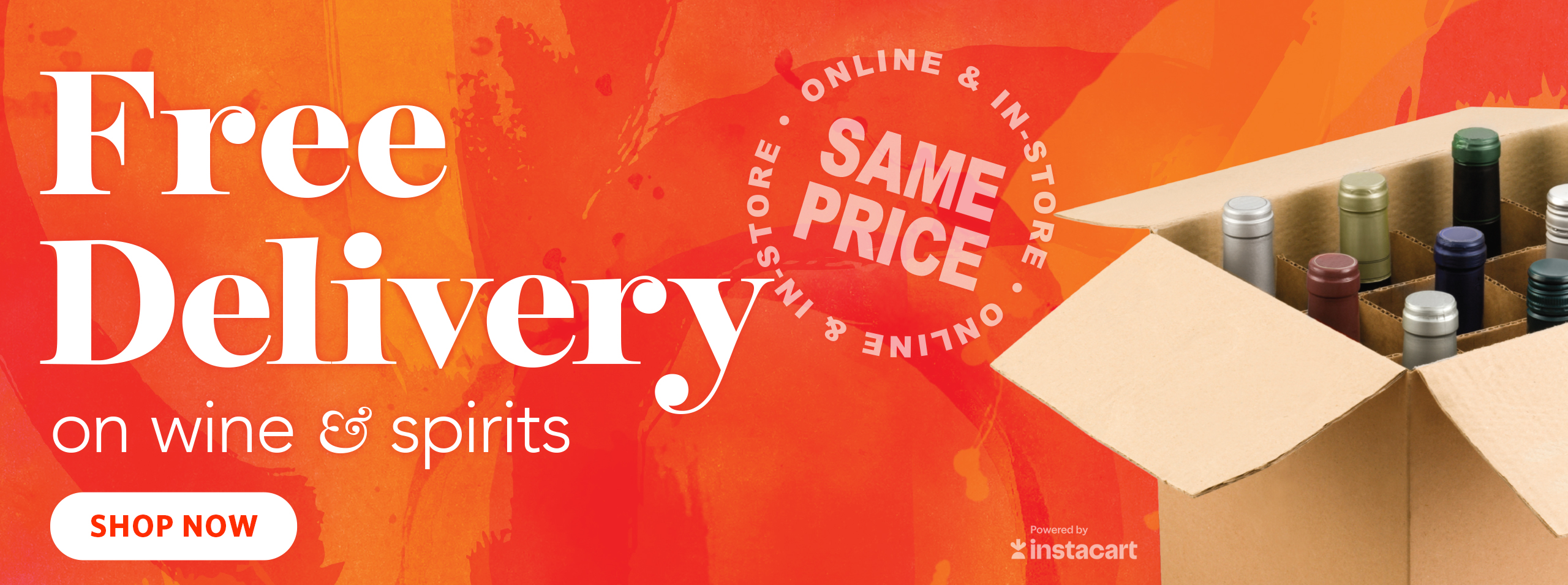 Free Delivery on Wine & Spirits - SHOP NOW