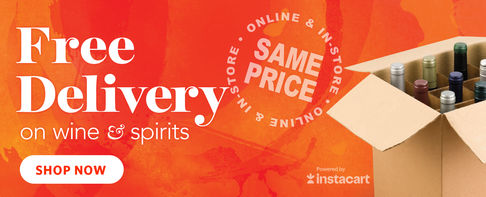 Free Delivery on Wine & Spirits - SHOP NOW